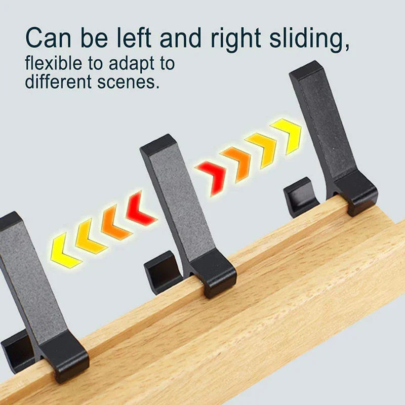 Portable Wall Coat Rack with Movable Hooks Scandinavian Design NaLani