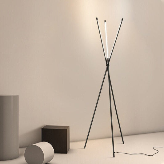 Post Modern LED Floor Lamp With Three Leaning Sticks NALANI
