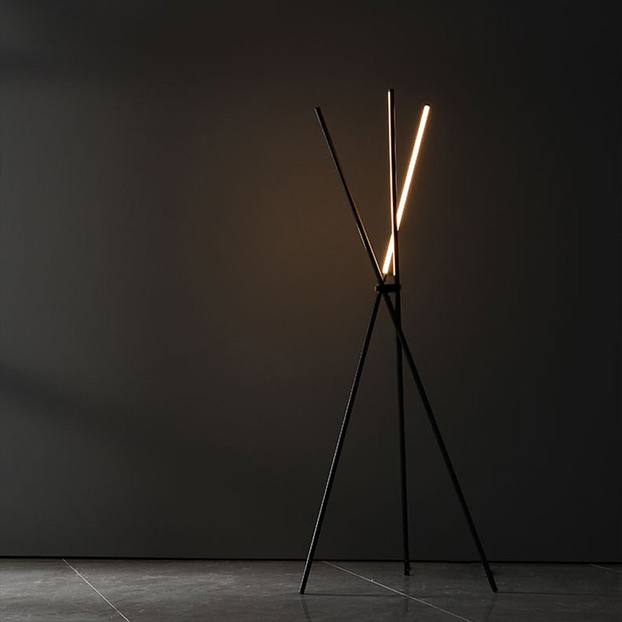 Post Modern LED Floor Lamp With Three Leaning Sticks NALANI