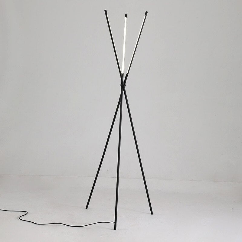 Post Modern LED Floor Lamp With Three Leaning Sticks NALANI