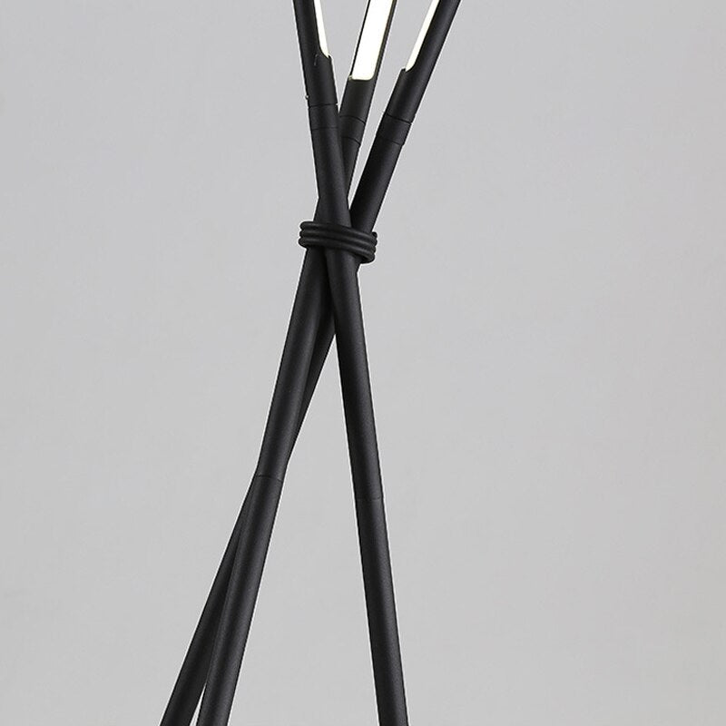 Post Modern LED Floor Lamp With Three Leaning Sticks NALANI