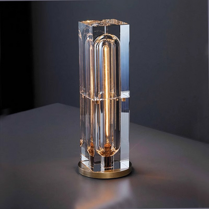 Postmodern Creative Square Crystal Table Lamp for Elegant Spaces Rectangle NALANI