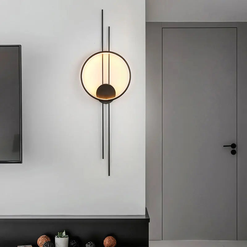 Postmodern Wall Lamp - Nordic Minimalist Decoration Black left NALANI
