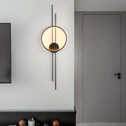 Postmodern Wall Lamp - Nordic Minimalist Decoration Black left NALANI
