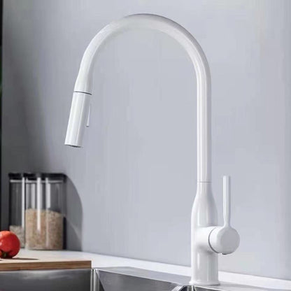 Pull Down Kitchen Faucet One Handle High Arc Dispenser NALANI