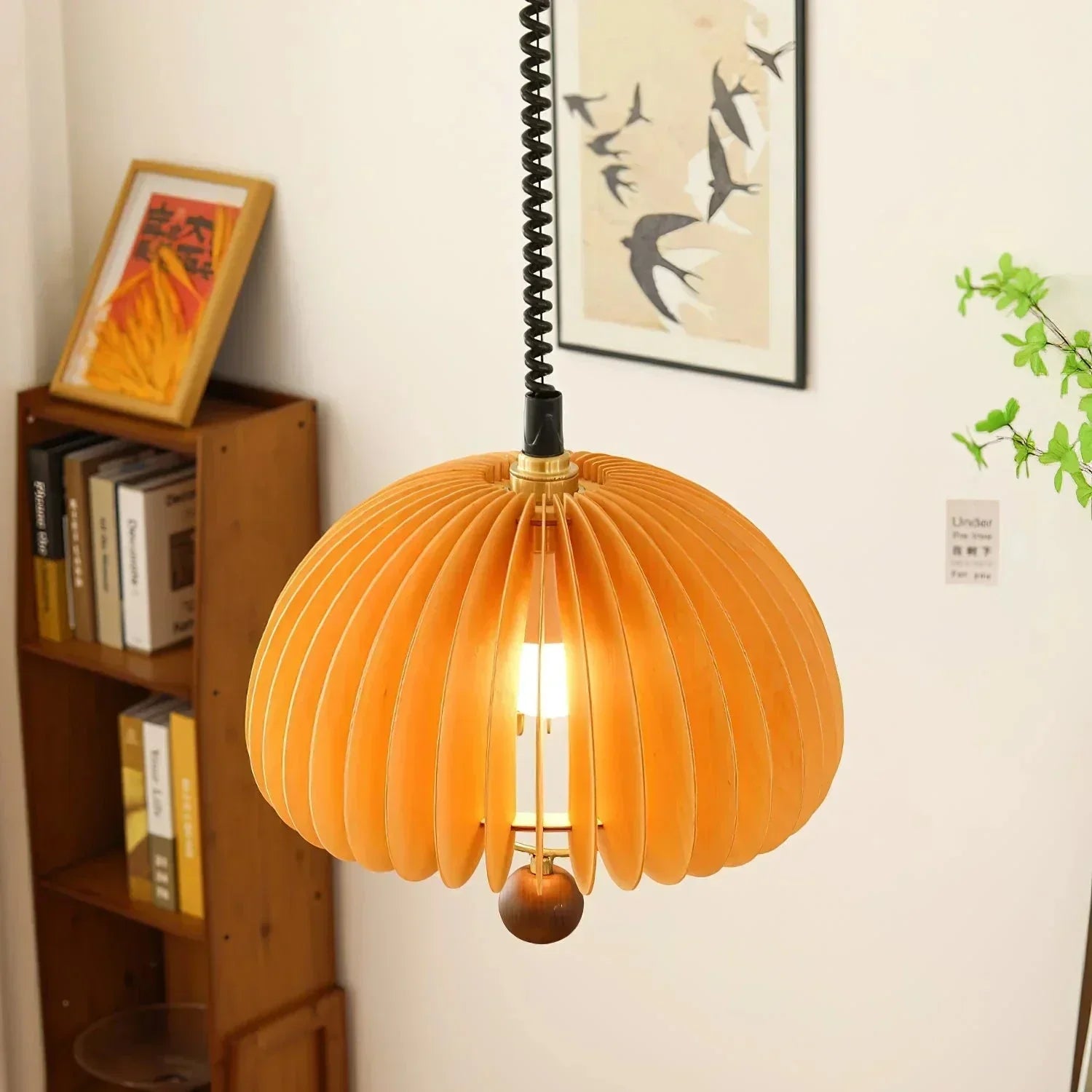 Pumpkin Adjustable Pendant Lamp For Nature Inspired Lighting NALANI