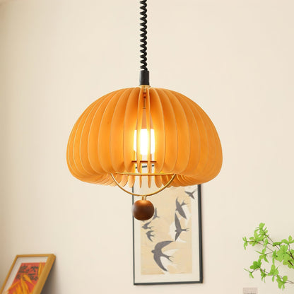 Pumpkin Adjustable Pendant Lamp For Nature Inspired Lighting NALANI