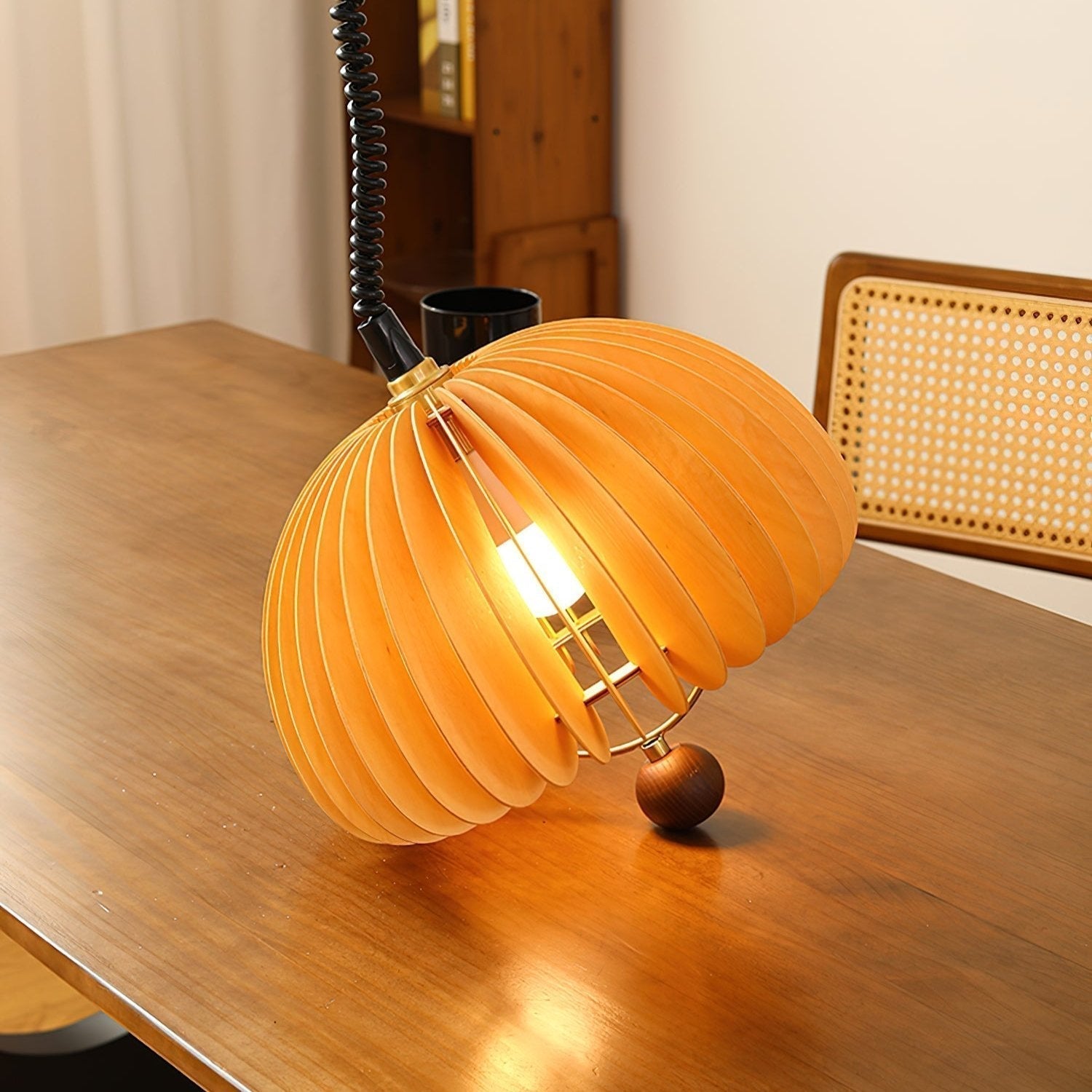 Pumpkin Adjustable Pendant Lamp For Nature Inspired Lighting NALANI