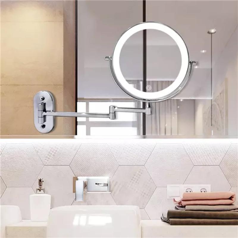 Radiant Magnifying LED Mirror with Rechargeable Lighting NaLani
