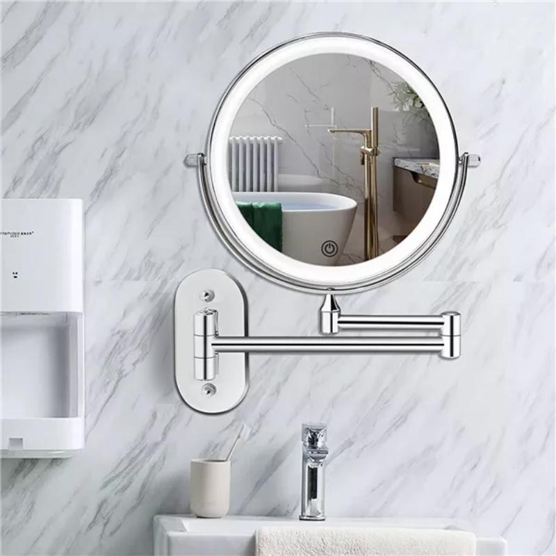 Radiant Magnifying LED Mirror with Rechargeable Lighting NaLani