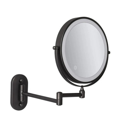 Radiant Magnifying LED Mirror with Rechargeable Lighting Black NaLani