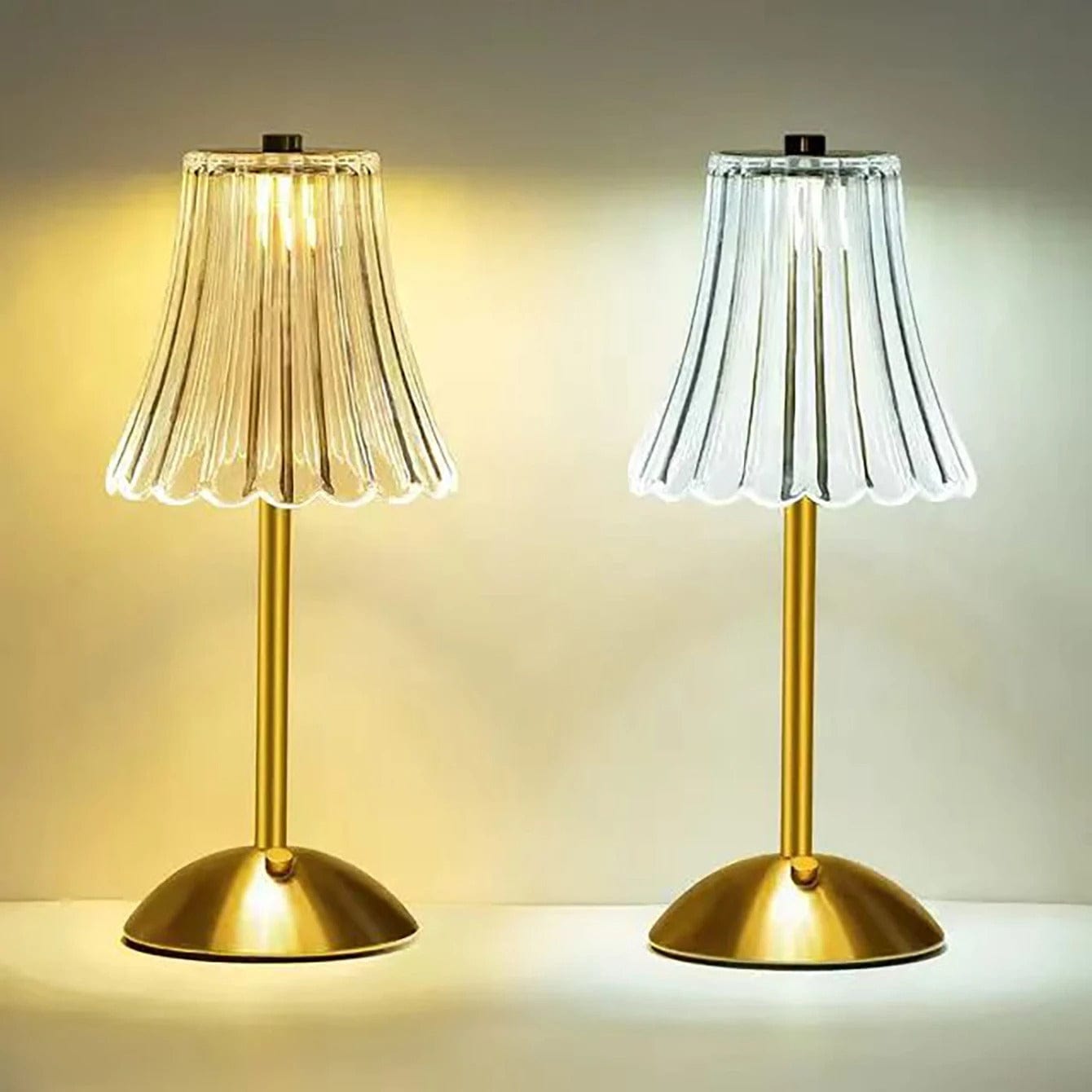 Rechargeable Crystal Table Lamp With Touch Dimming NALANI