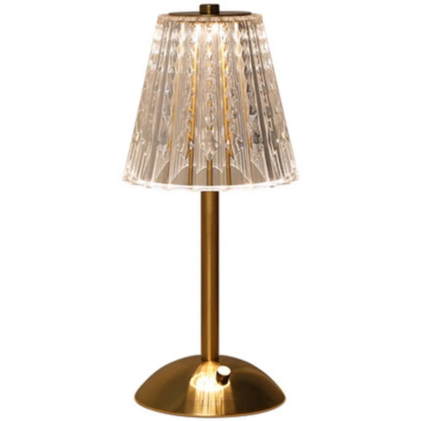 Rechargeable Crystal Table Lamp With Touch Dimming Vintage NALANI