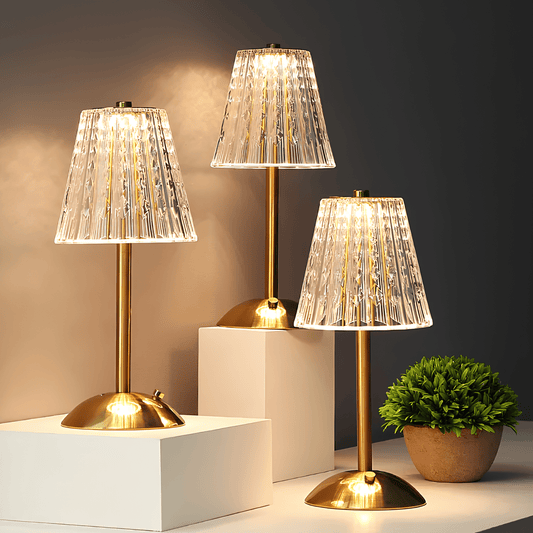 Rechargeable Crystal Table Lamp With Touch Dimming NALANI