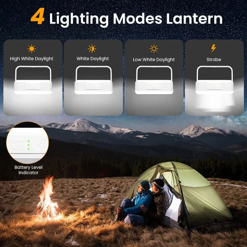 Rechargeable LED Camping Lantern With Power Bank Dimmable NALANI