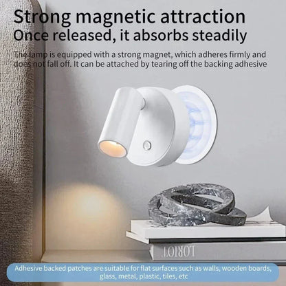 Rechargeable LED Wall Light Magnetic Mount Touch Rotation NALANI