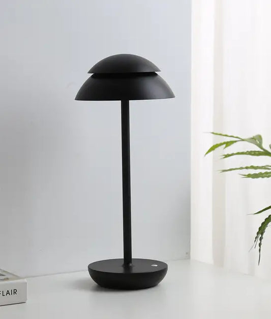 Rechargeable Modern Table Lamp Portable Dimmable LED Black NALANI