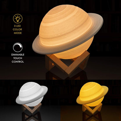 Rechargeable Saturnuslamp with Remote and Touch Control Technology 3 Colours NALANI