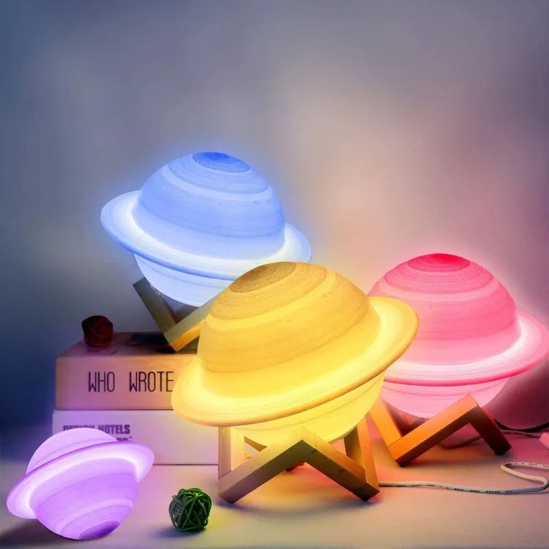 Rechargeable Saturnuslamp with Remote and Touch Control Technology NALANI