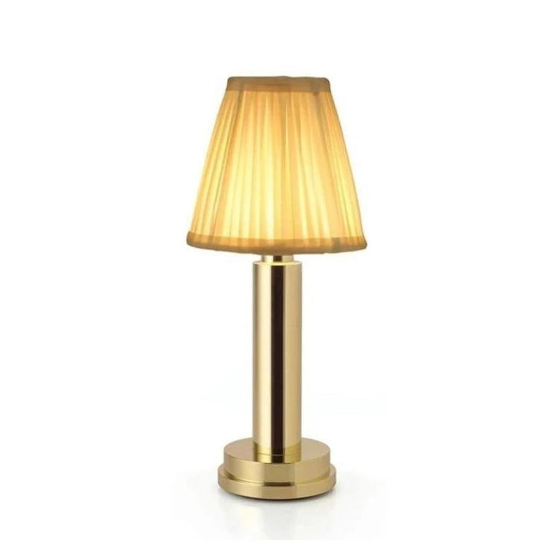 Rechargeable Wireless Metal Table Lamp With LED Downlight NALANI