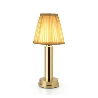 Rechargeable Wireless Metal Table Lamp With LED Downlight NALANI
