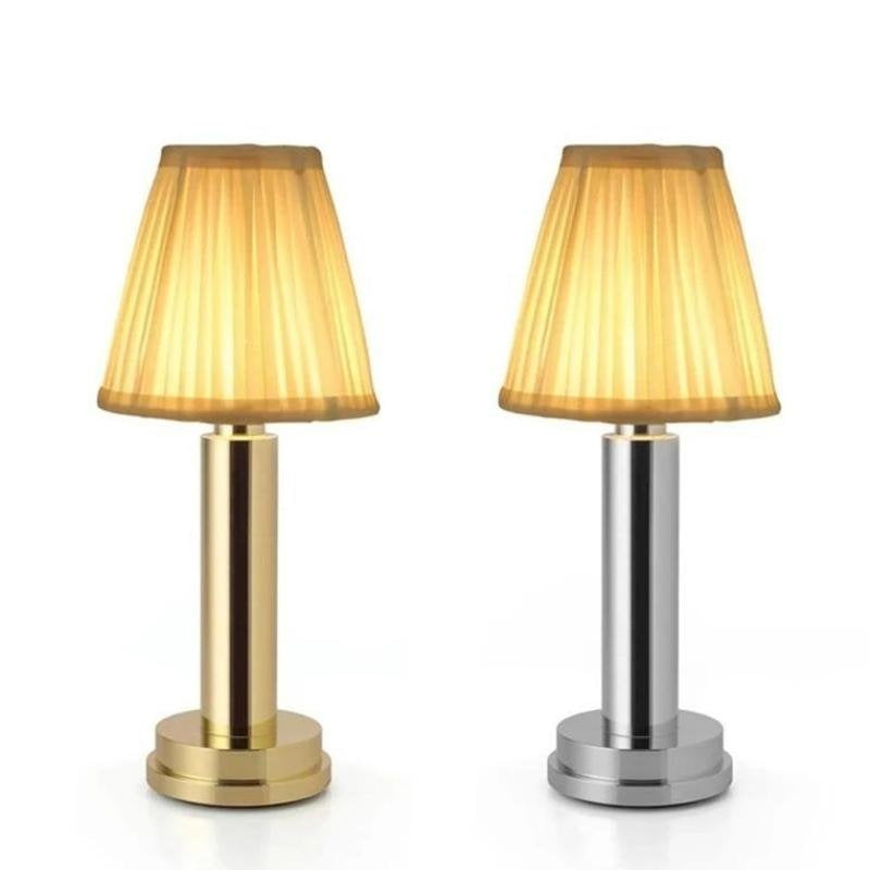 Rechargeable Wireless Metal Table Lamp With LED Downlight NALANI