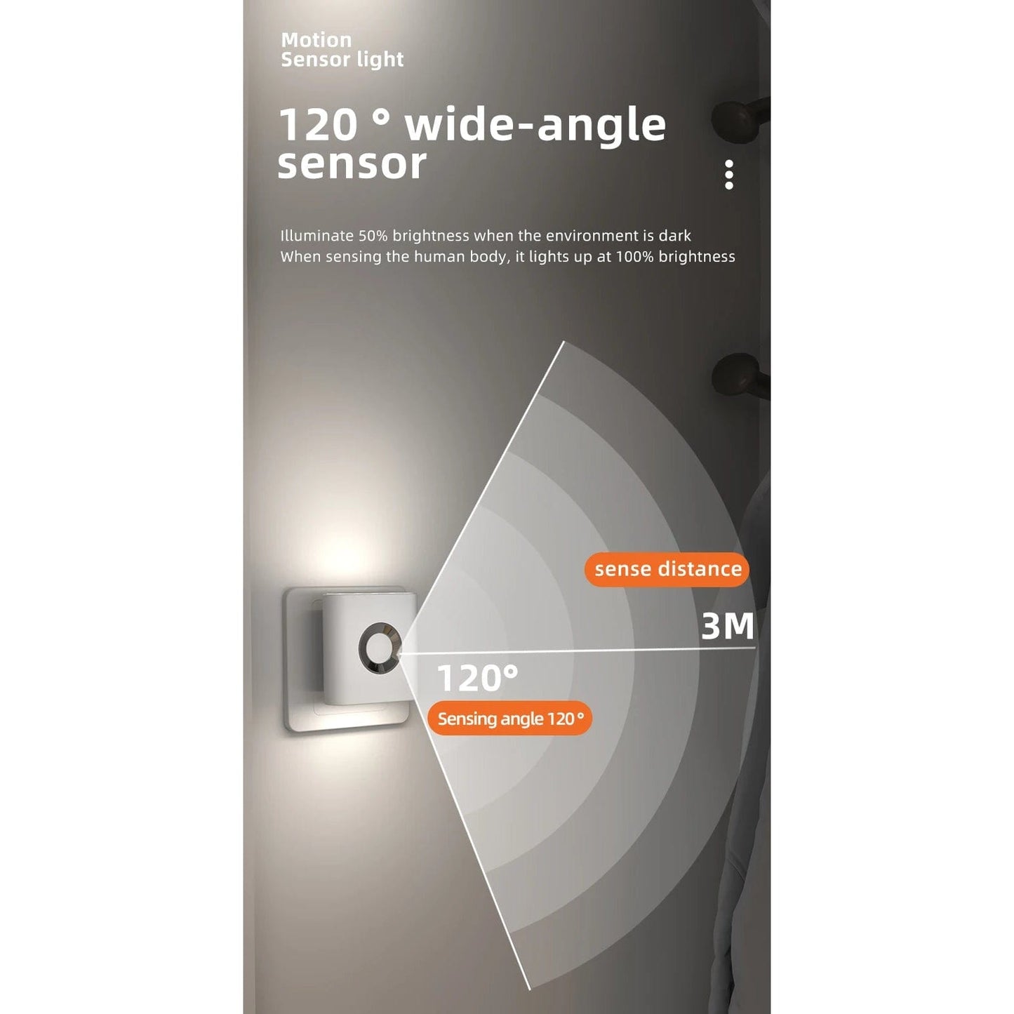 Rechargeable Wireless Motion Sensor LED Night Light Bedroom NALANI