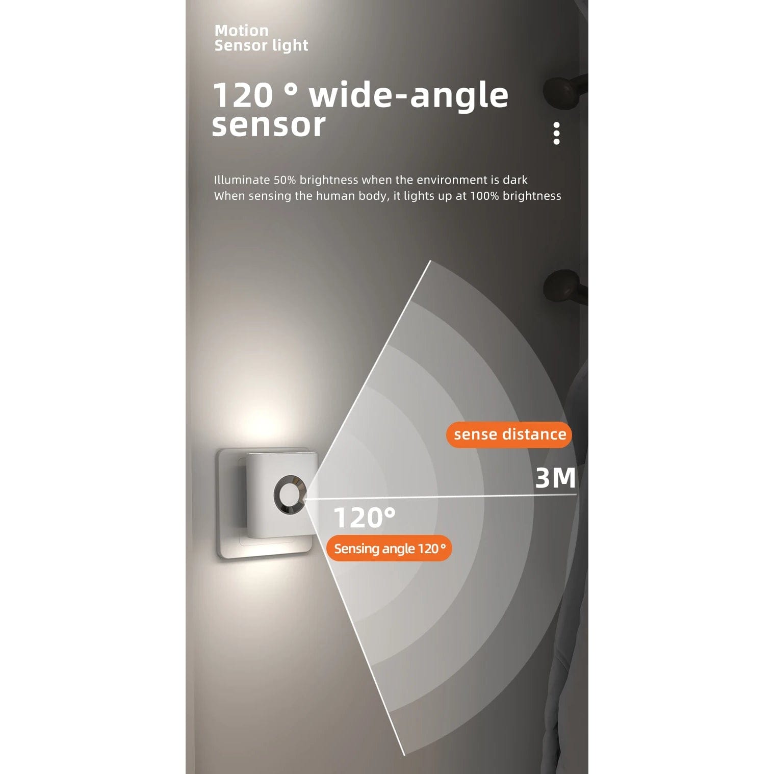 Rechargeable Wireless Motion Sensor LED Night Light Bedroom NALANI