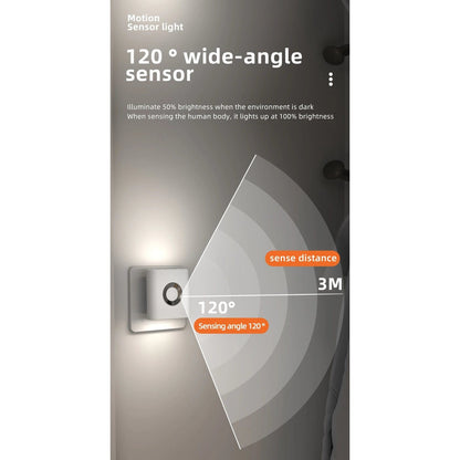 Rechargeable Wireless Motion Sensor LED Night Light Bedroom NALANI