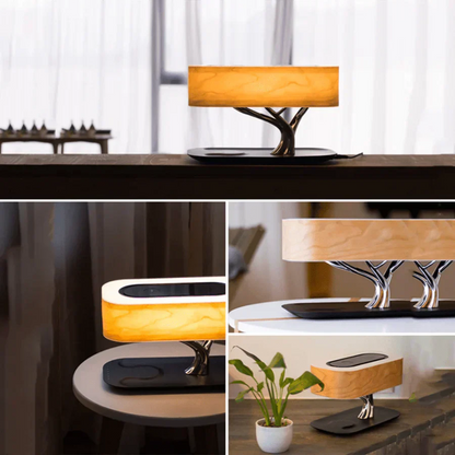 Refined Bed Lamp with Speaker and Charger for Modern Living NALANI