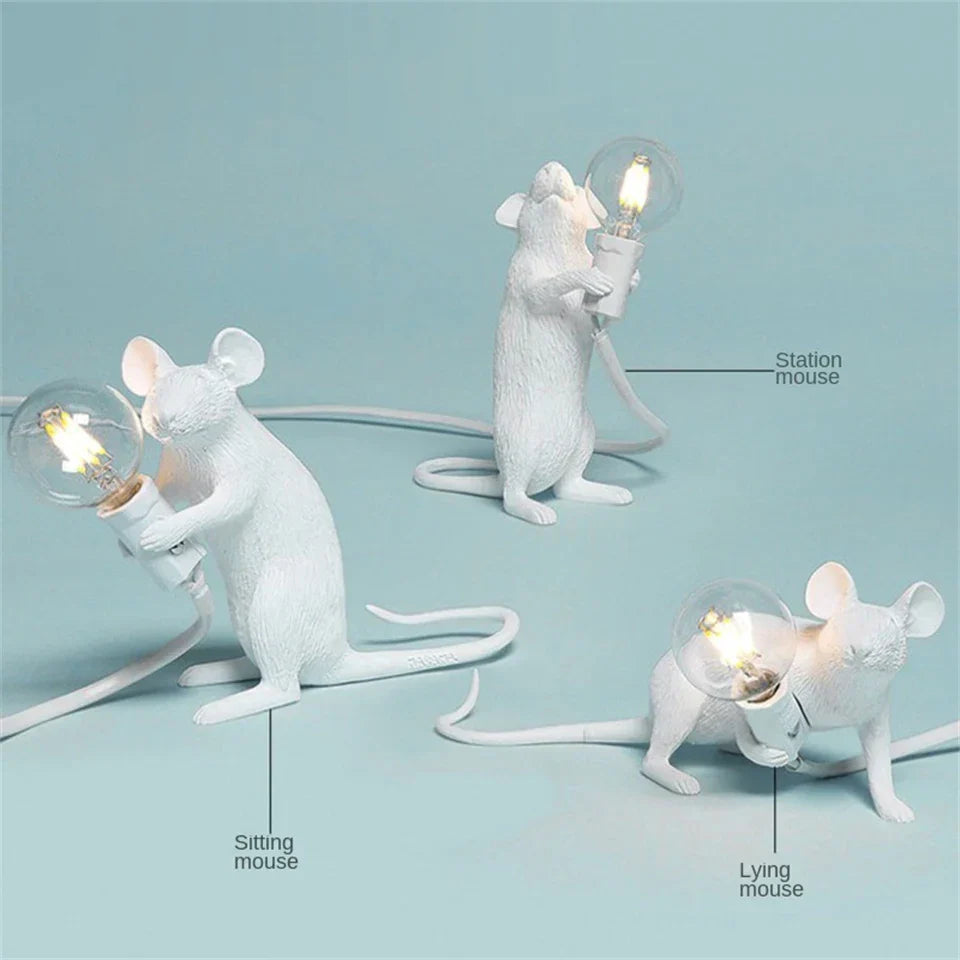 Resin Mouse Table Lamps Decorative Desk Lights For Kids NALANI