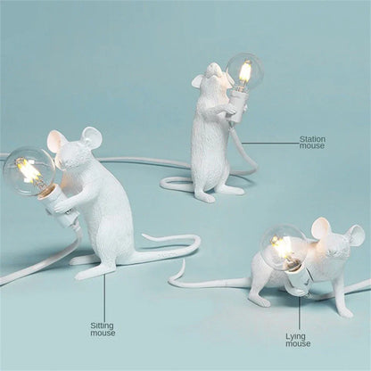 Resin Mouse Table Lamps Decorative Desk Lights For Kids NALANI