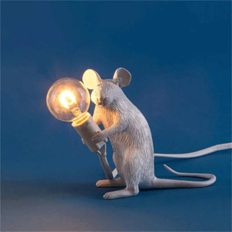 Resin Mouse Table Lamps Decorative Desk Lights For Kids Sit NALANI