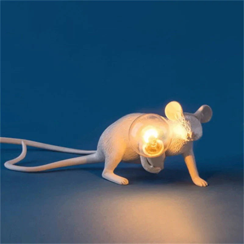 Resin Mouse Table Lamps Decorative Desk Lights For Kids Crawl NALANI