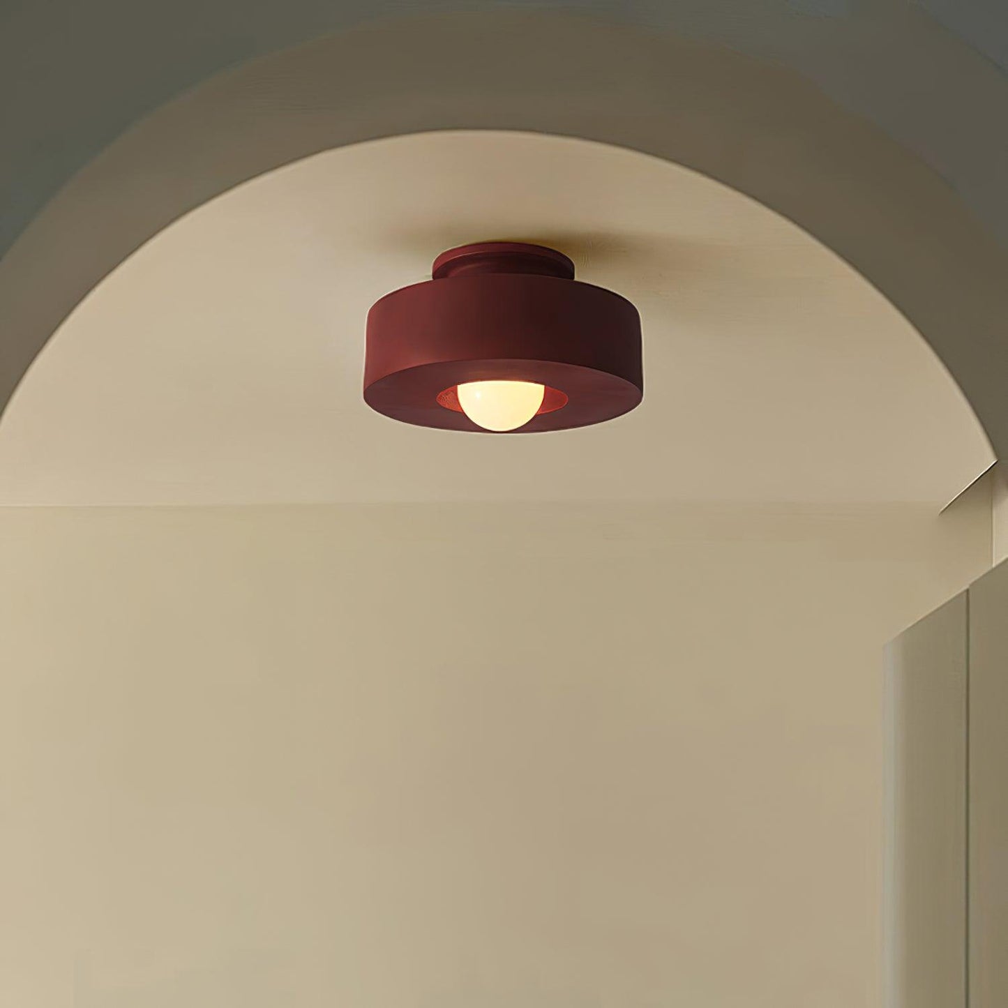 Resin Stacked Cylinder Ceiling Lamp With Modern Base NALANI