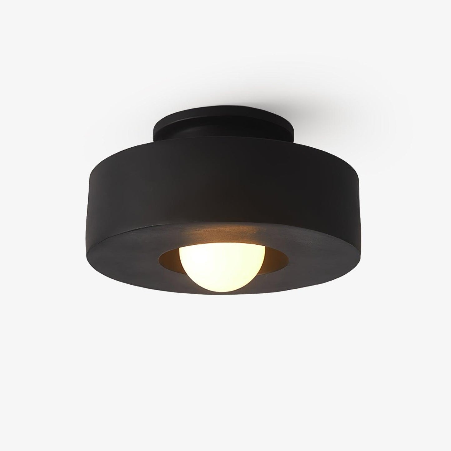 Resin Stacked Cylinder Ceiling Lamp With Modern Base NALANI