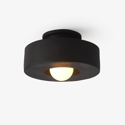 Resin Stacked Cylinder Ceiling Lamp With Modern Base NALANI