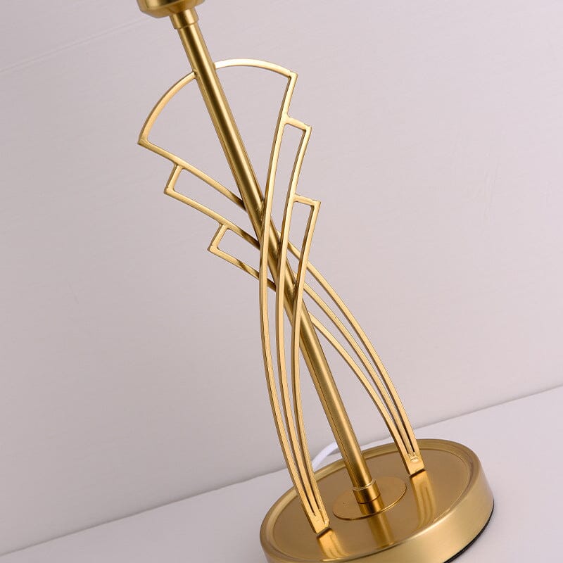 Retro Art Deco Table Lamp In Premium Iron NALANI