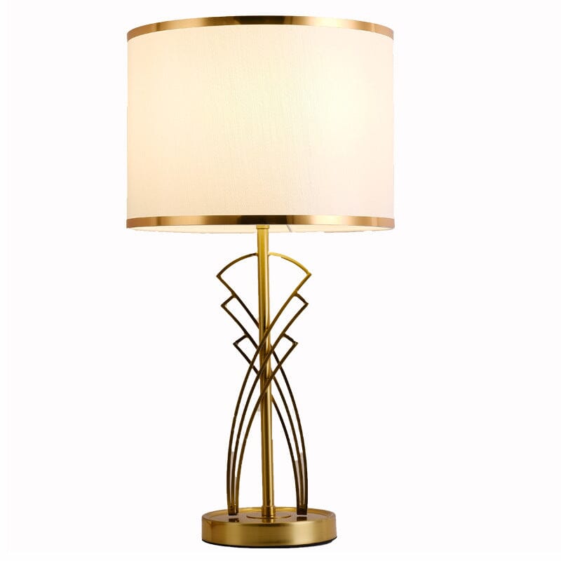 Retro Art Deco Table Lamp In Premium Iron NALANI