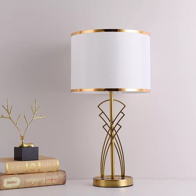 Retro Art Deco Table Lamp In Premium Iron NALANI