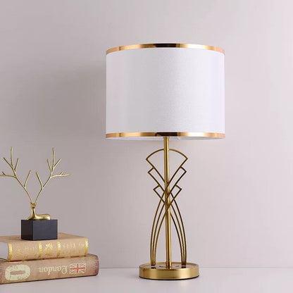 Retro Art Deco Table Lamp In Premium Iron NALANI