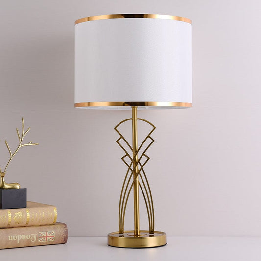Retro Art Deco Table Lamp In Premium Iron NALANI