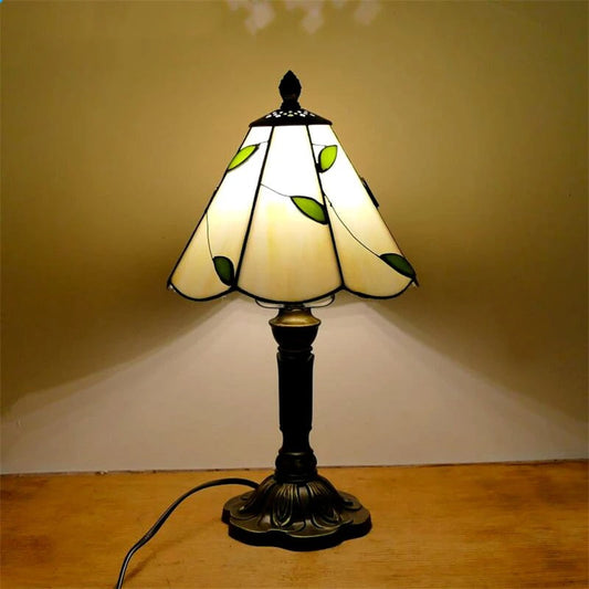 Retro Baroque LED Table Lamp E27 Vintage Tiffany Glass Baroque A NALANI