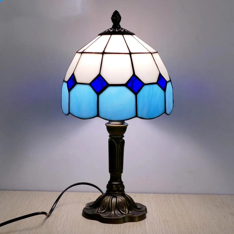 Retro Baroque LED Table Lamp E27 Vintage Tiffany Glass Baroque B NALANI