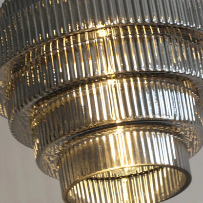 Retro Glass Pendant Light With Brass Finish For Living Room NALANI