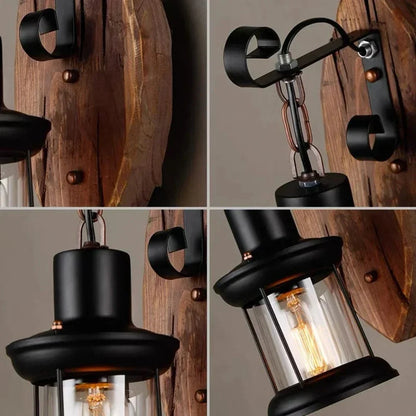 Retro Industrial Wall Light With Cage Shade Led Sconce NALANI