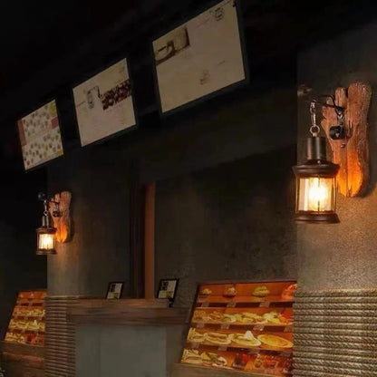 Retro Industrial Wall Light With Cage Shade Led Sconce NALANI