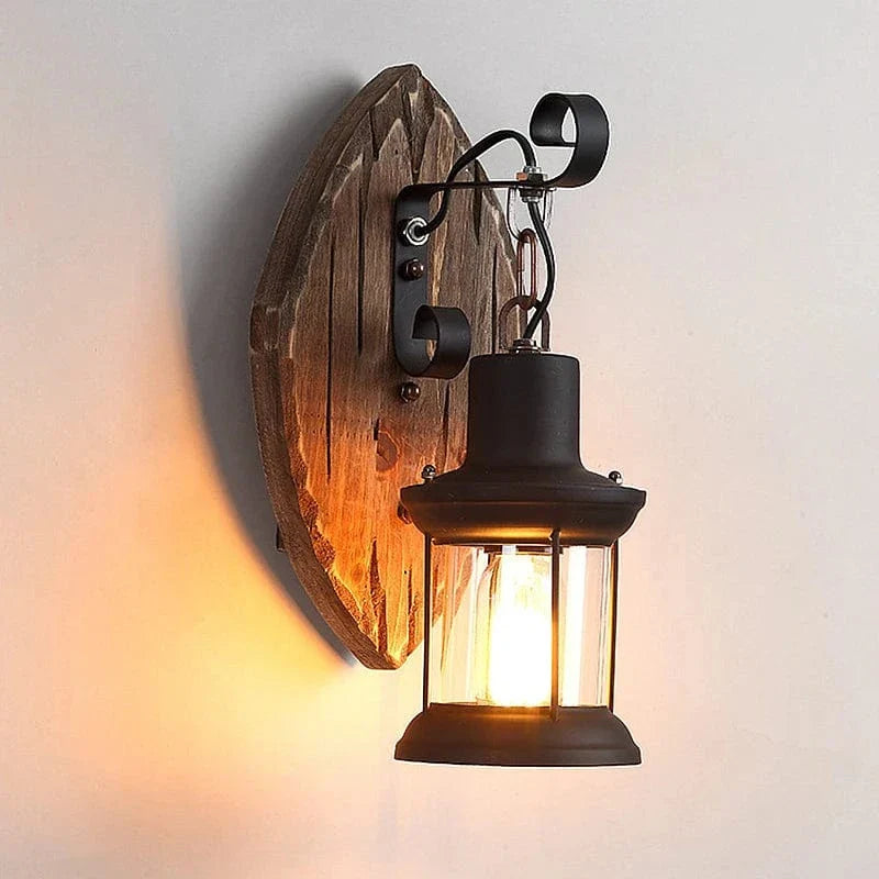 Retro Industrial Wall Light With Cage Shade Led Sconce Diamond-No bulb NALANI
