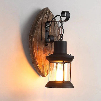 Retro Industrial Wall Light With Cage Shade Led Sconce Diamond-No bulb NALANI