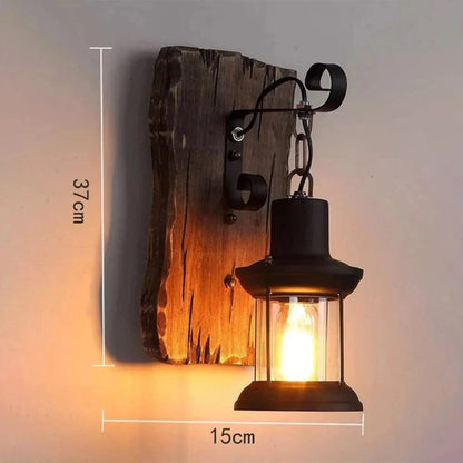Retro Industrial Wall Light With Cage Shade Led Sconce Square-No bulb NALANI